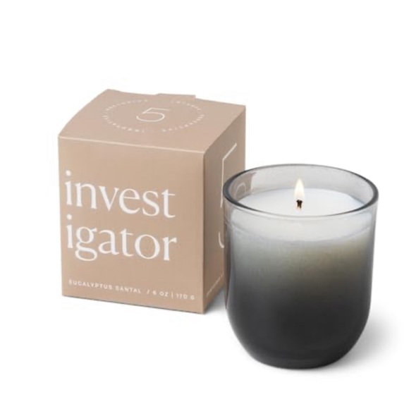 Paddywax Enneagram 5 Investigator Eucalyptus and Santal Jar soy wax Candle 5 oz. - Picture 2 of 4